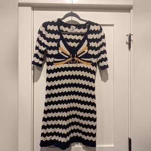 𝅺YUMI Kim Knit Chevron Print Dress size 6/8